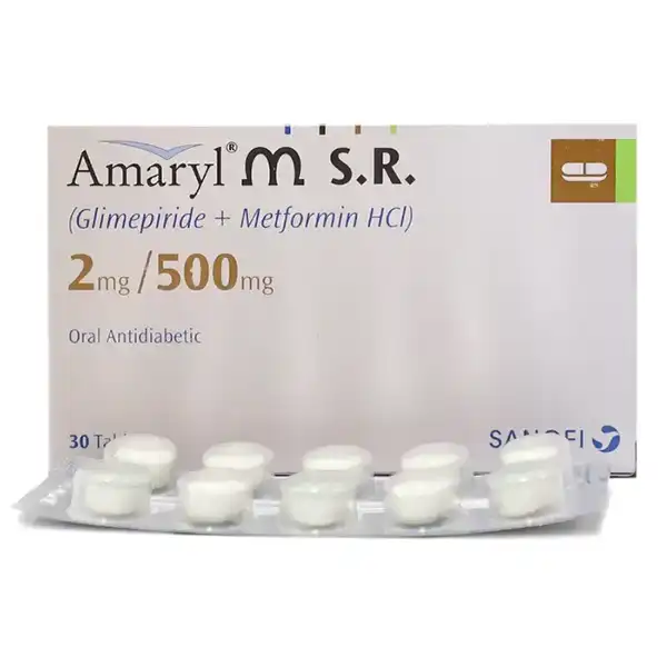 Amaryl M S.r Tablets 1/500mg